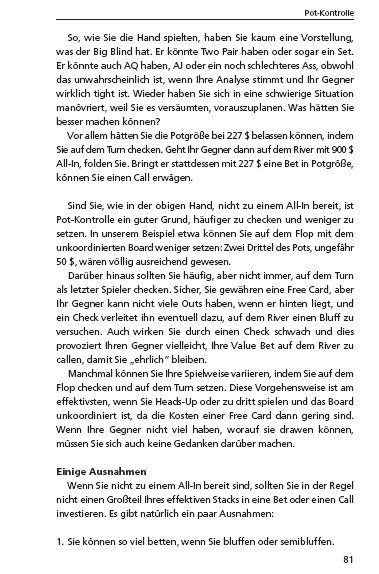 “Professional No-Limit Hold’em, Band 1” - Rezension von Stefan Wolfsch “Professional No-Limit Hold’em, Band 1” - Rezension von Stefan Wolfsch
