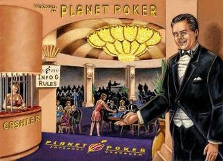 Die Lobby von Planet Poker, eine der ersten Spielmöglichkeiten im Netz Planet_poker_lobby