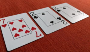 Trockener Flop beim Poker
