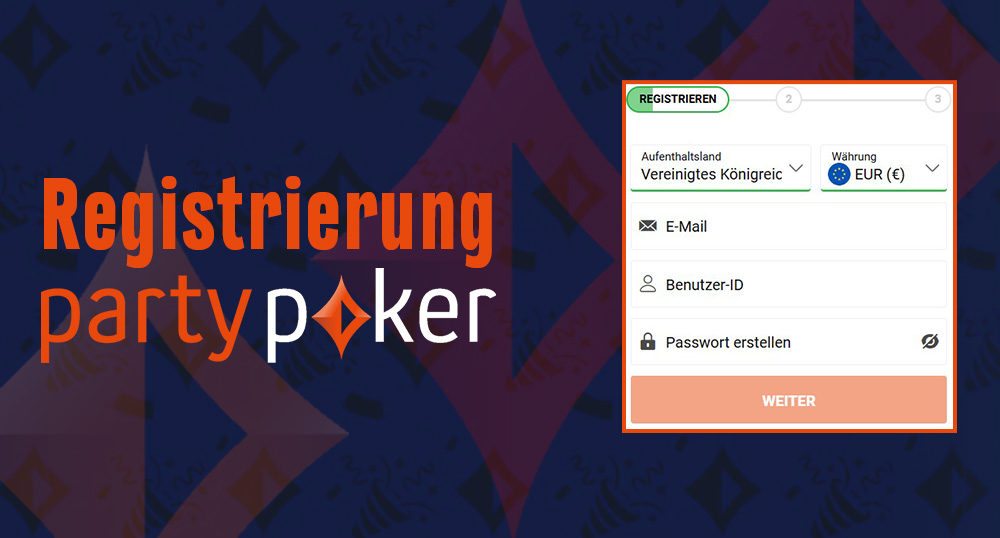 Partypoker Registrierungsprozess