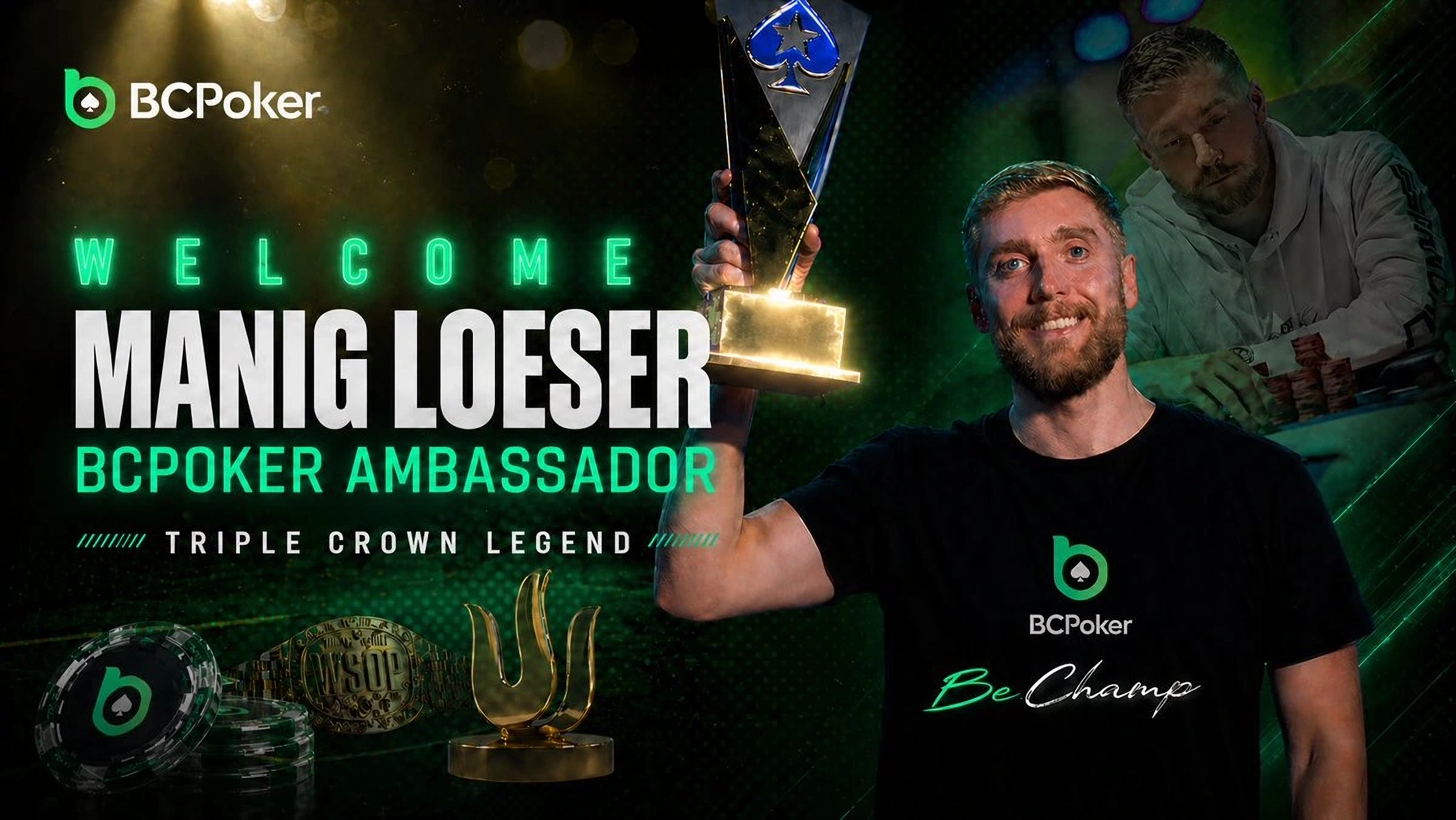 BCPoker erweitert sein Ambassador-Team mit Manig Loeser