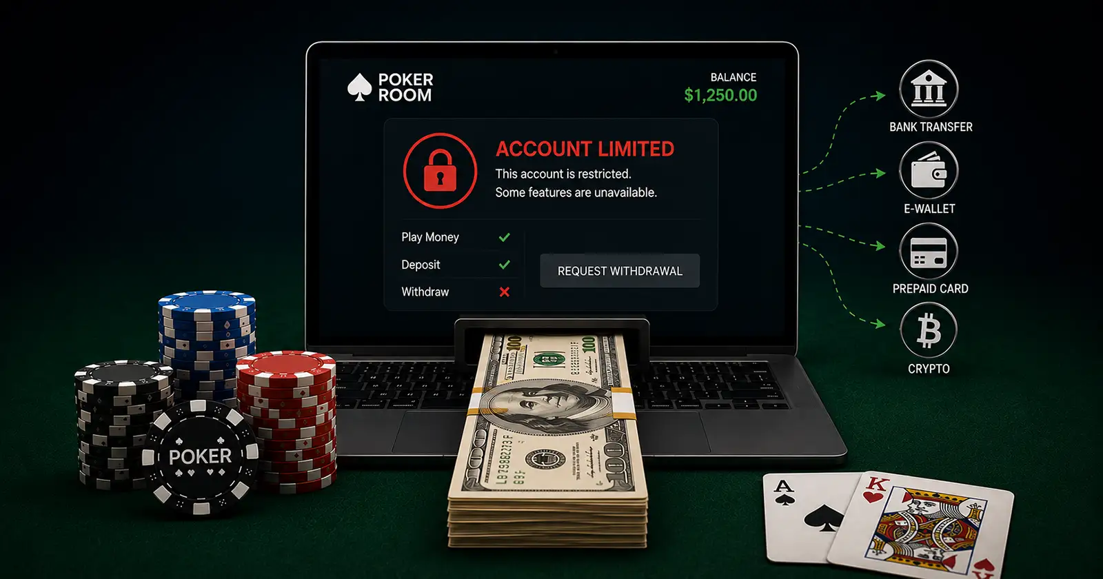 Auszahlungen aus Poker Rooms trotz Kontolimits: Was Spieler aus dem Fall Aram Oganyan lernen können