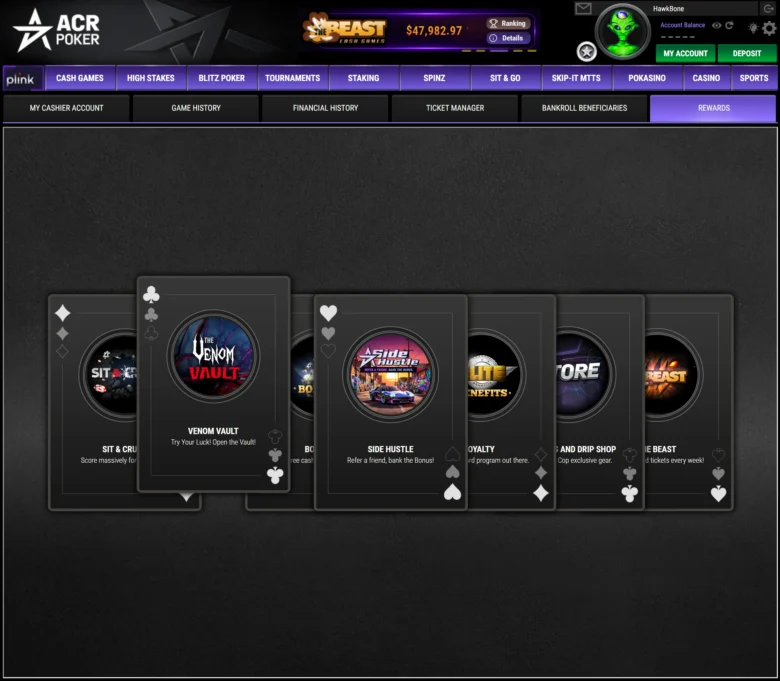ACR Poker: Für den kostenlosen Key und Vault Rush müsst ihr dem Telegram-Kanal beitreten.
