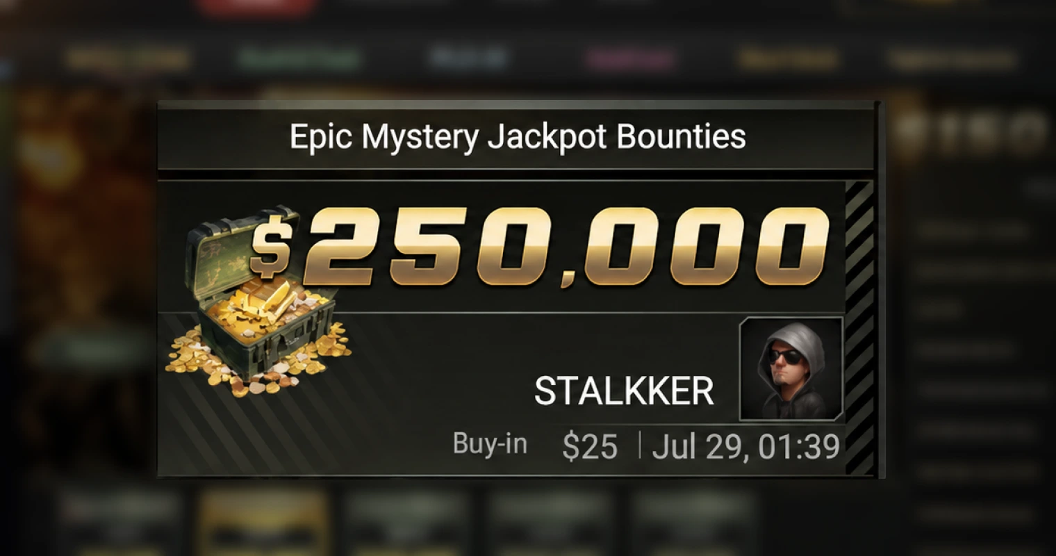Ukrainer trifft $250.000 Top-Bounty im Mystery Battle Royale auf GGPoker