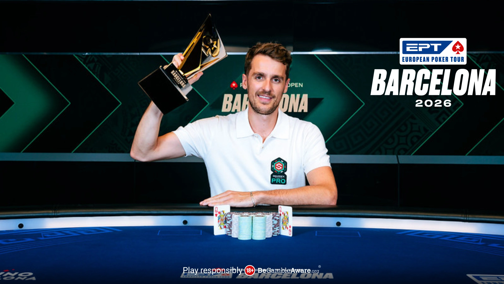 Thomas Eychenne gewinnt das €2,700 PS Open High Roller in Barcelona für €589K – ein Jahr nach seinem EPT-Main-Event-Sieg.