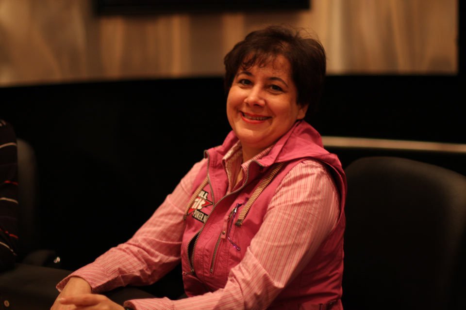 Soraya am TV-Tischnoch ohne Kameras soraya_homam