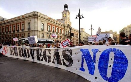 Spanische Proteste gegen EuroVegas Eurovegas_Proteste