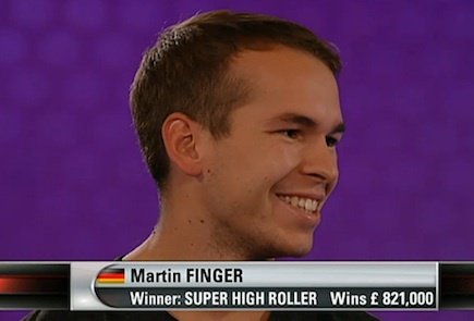 Martin Finger freut sich über seinen Triumph Martin Finger freut sich über seinen Triumph