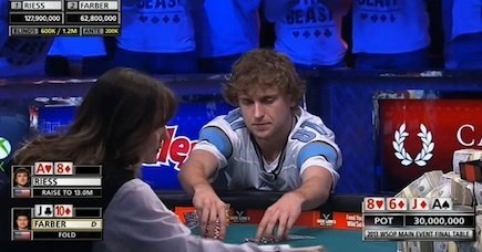 Ryan Riess und ein 5-Outer auf dem Turn Ryan Riess