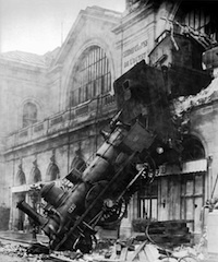 Eine Hand wie ein Unfall Trainwreck