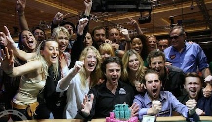 Fabrice Soulier nach seinem Sieg bei der WSOP Fabrice Soulier WSOP