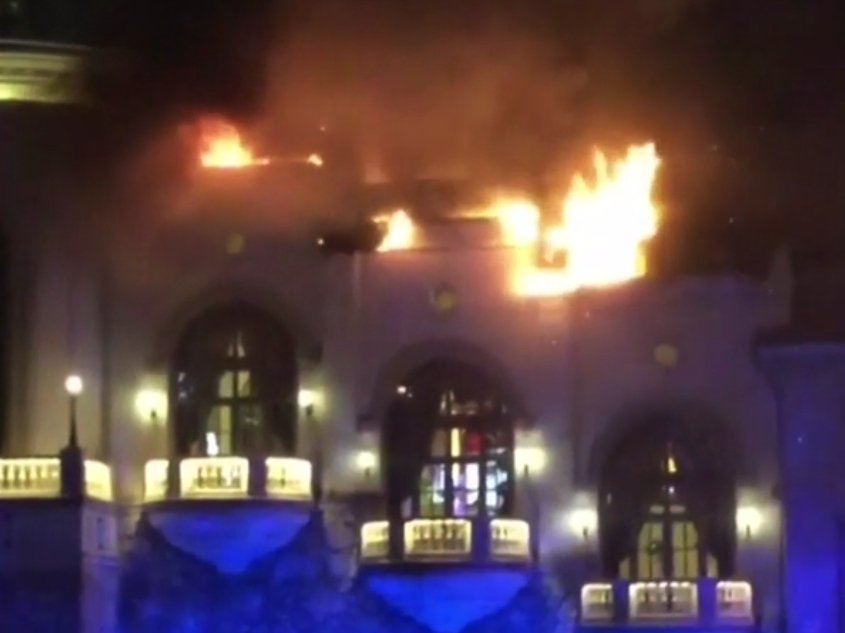 Das Bellagio brennt Bellagio Brand