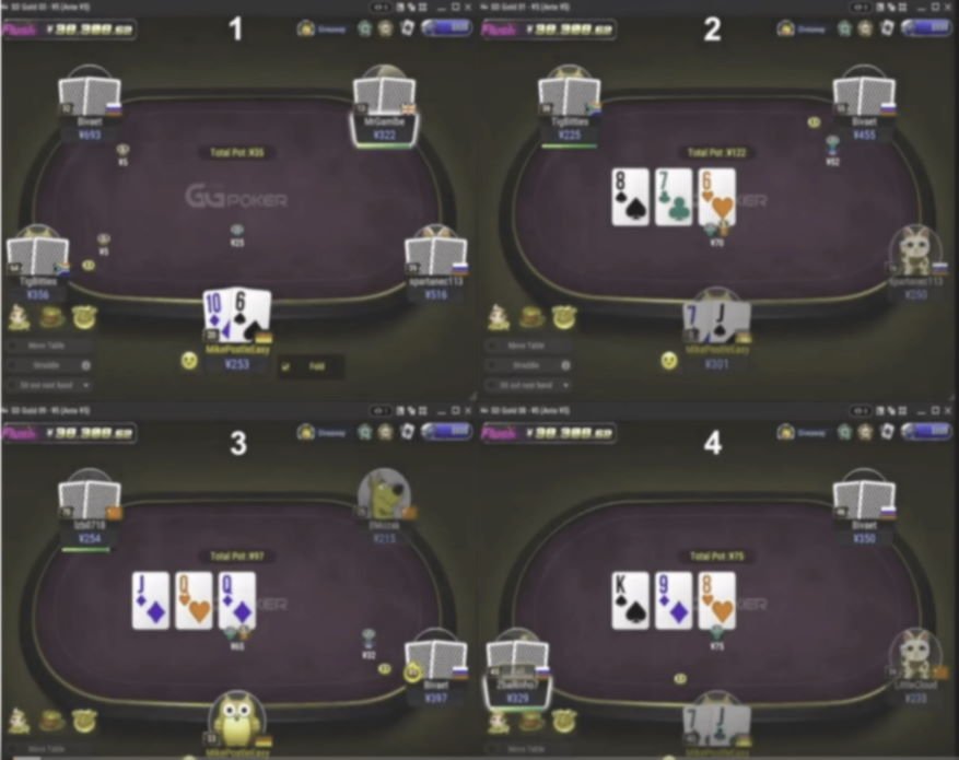 GGPoker Tische GGPokerMultitabling