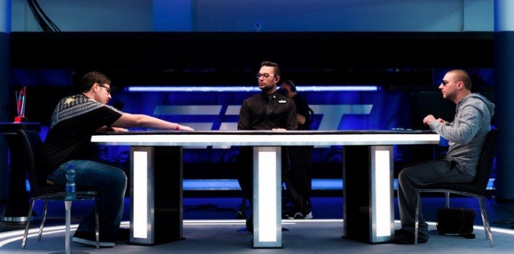 Mustapha Kanit und Chance Kornuth im Heads-Up Mustapha Kanit und Chance Kornuth im Heads-Up