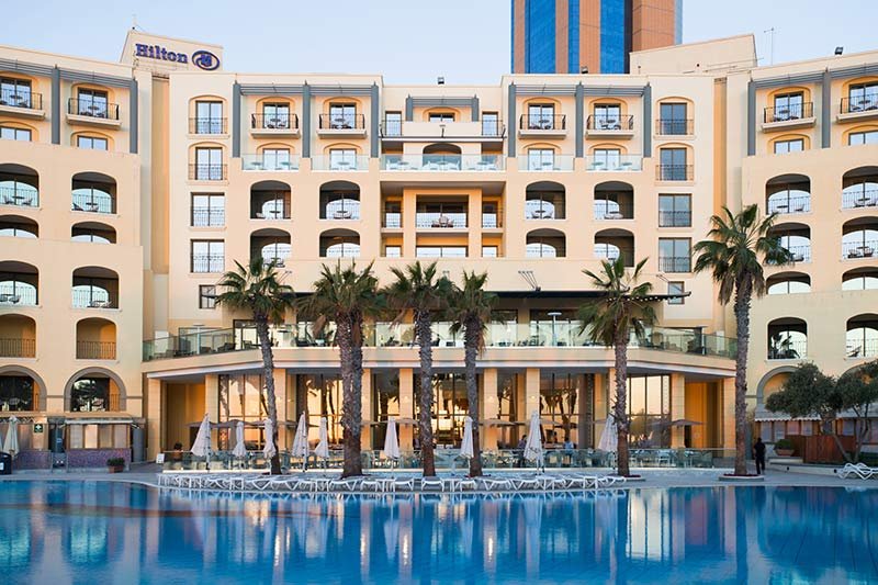 Hilton Hotel Malta Hilton Back View 2