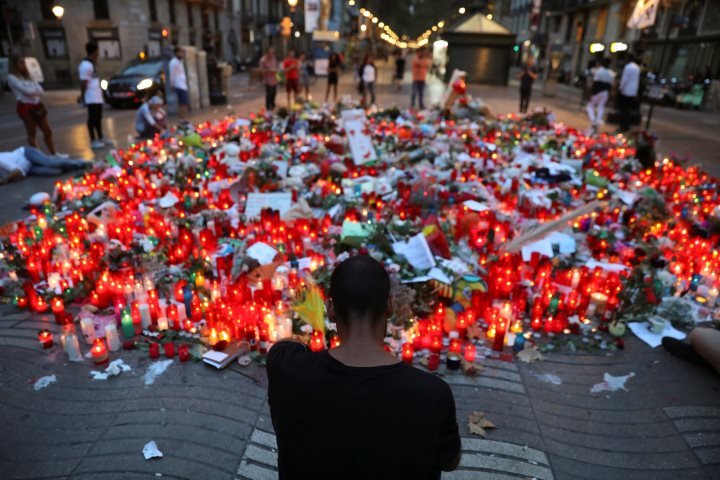 Gedenken in Barcelona LasRamblasMemorial