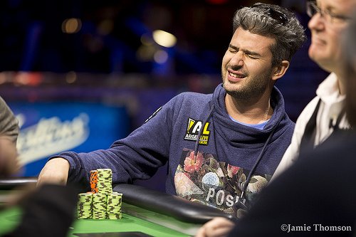 Nacho Barbero kann nicht mehr hinsehen Nacho Barbero WSOP 2015