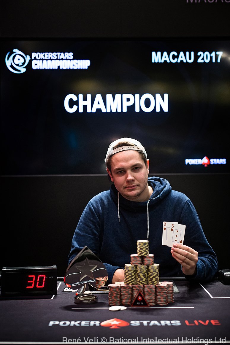 PSC Macau Velli 632 Winner Event35 NLH Shot Clock Oliver Weis