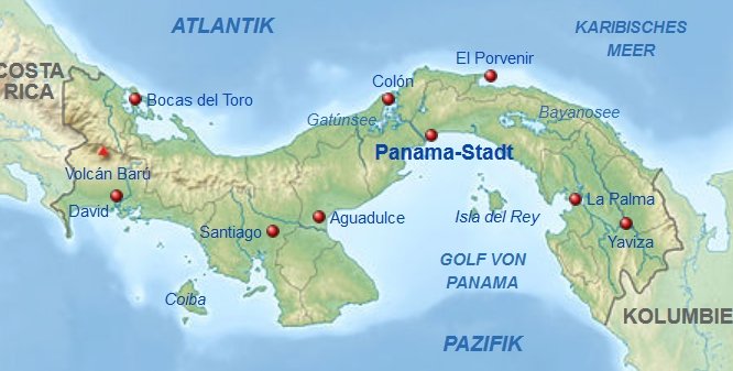 Panama Map Panama Map