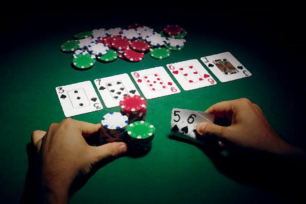 Das Geld fließt auf dem River Das Geld fließt auf dem River