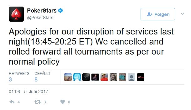 PokerStars turniere gecancelled PokerStars turniere gecancelled