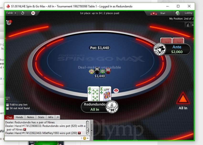 PokerStarsSpinandGoMaxAllIn