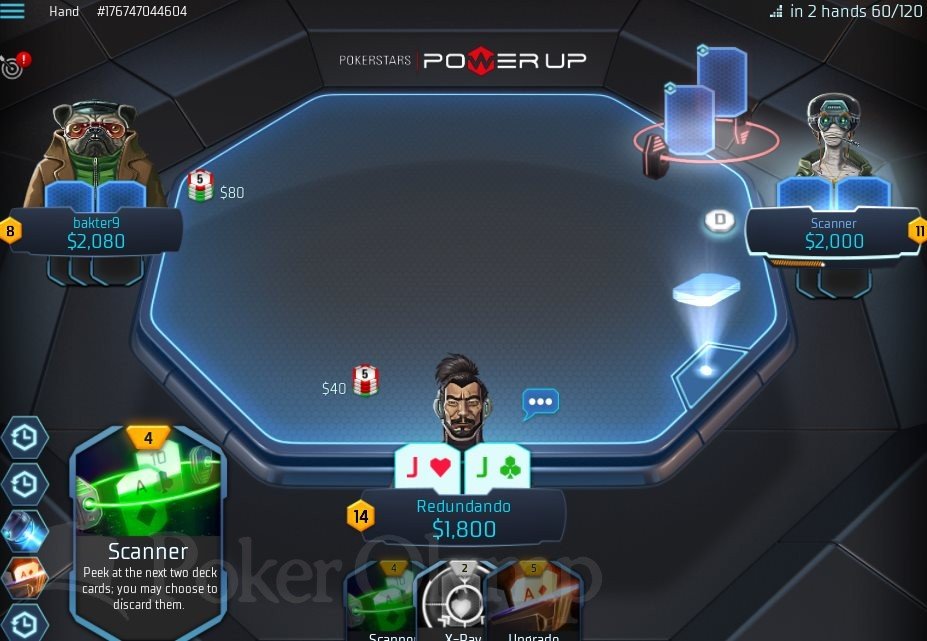 Scanner beim Power Up PowerupScanner