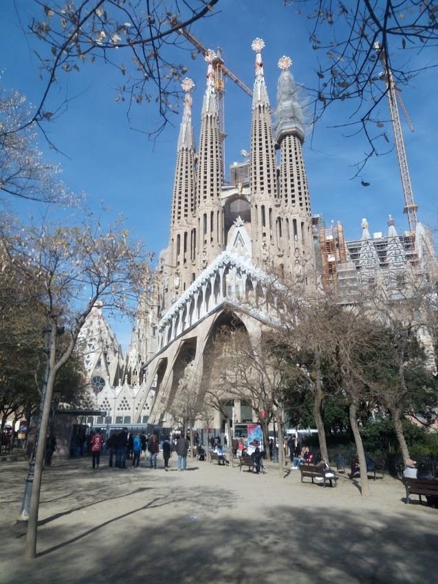 Alle Hoffnungen auf Barcelona SagradaFamilia