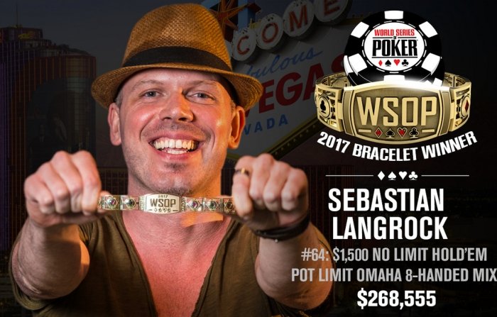 Sebastian Langrock und sein erstes Armband SebastianLangrockWSOP2017Winner2