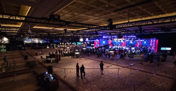 Die letzten Tische im RIO Casino Stage RIO Casino WSOP 2016