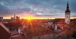 Sonnenuntergang in Tallinn Sonnenuntergang in Tallinn