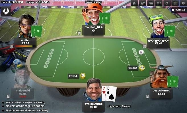 Tischansicht bei Unibet Tischansicht bei Unibet