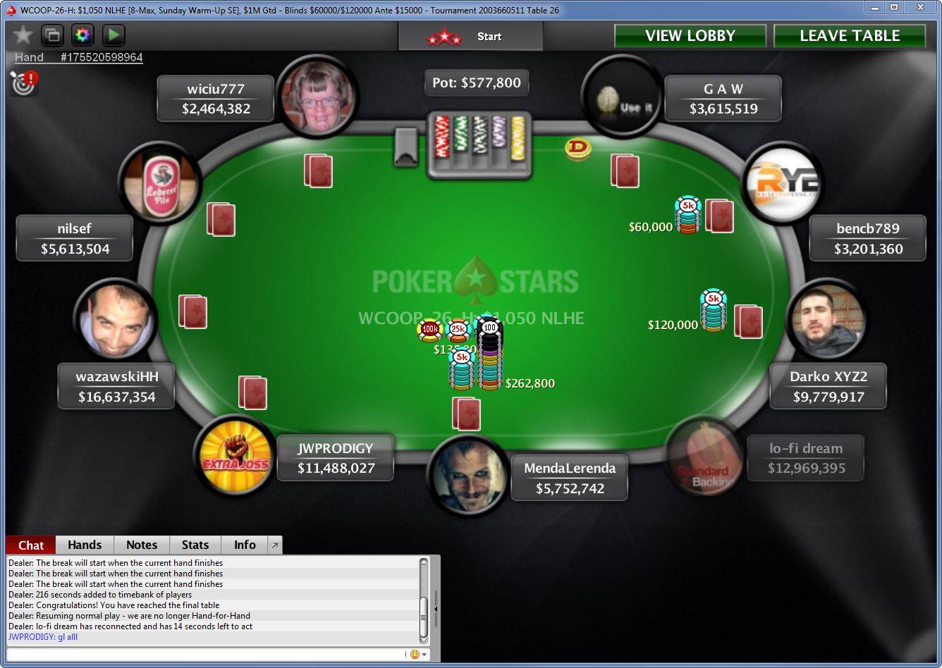 Final-Table des Sunday-Warm-Up WCOOP 2017 26 H ft