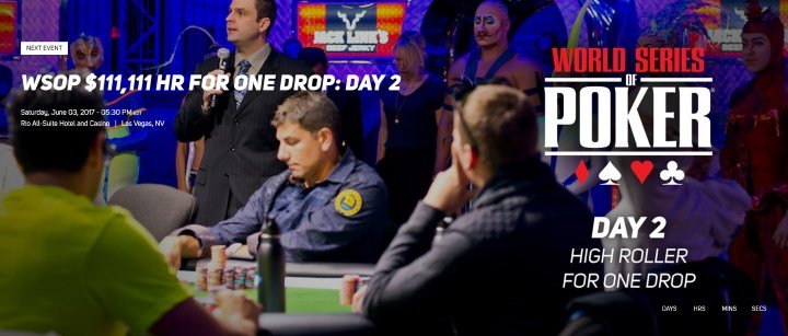 Das $111k One Drop auf PokerGO WSOP One Drop 2017 PokerGO