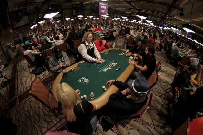 Poker in Las Vegas WSOPMainEventFisheye