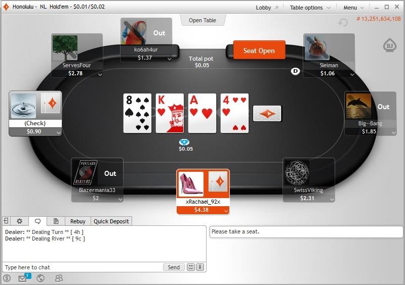 Partypoker Tisch