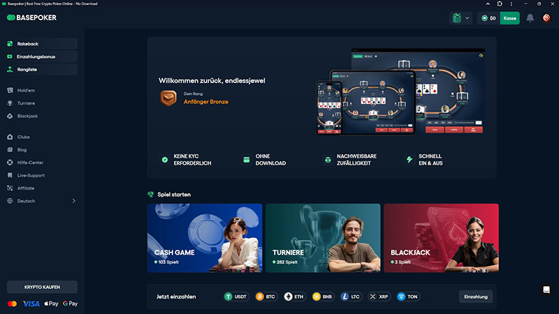 BasePoker-Startseite