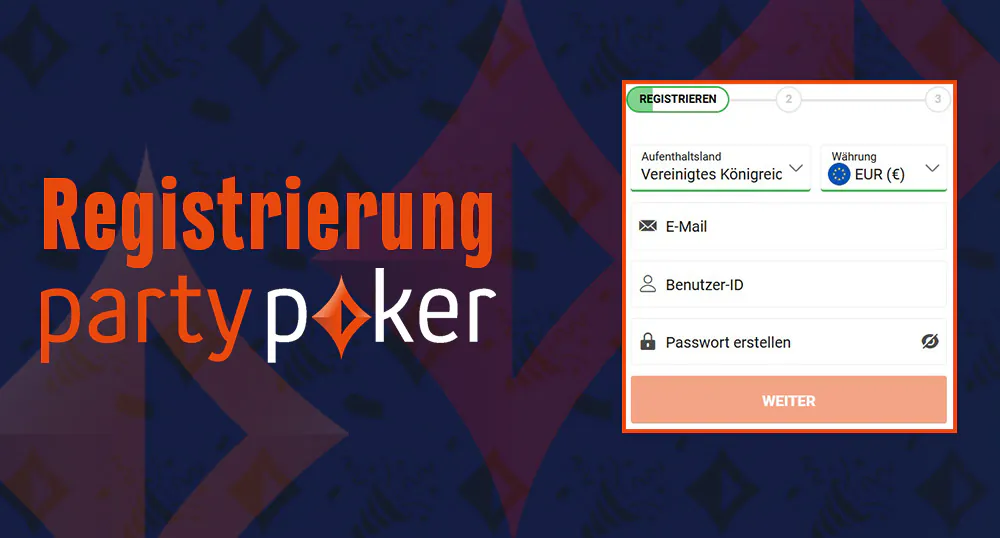 Partypoker Registrierungsprozess